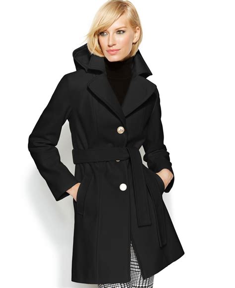 michael kors northwood wool blend jacket|Wool Blend Belted Coat .